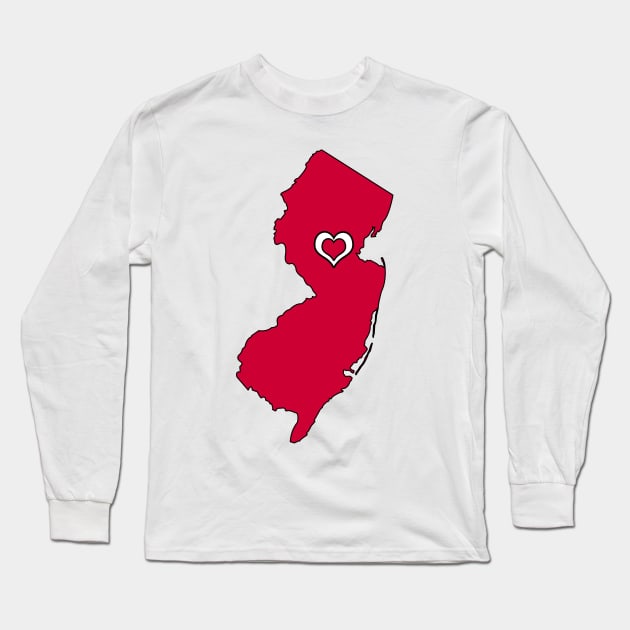 New Jersey Long Sleeve T-Shirt by somekindofguru